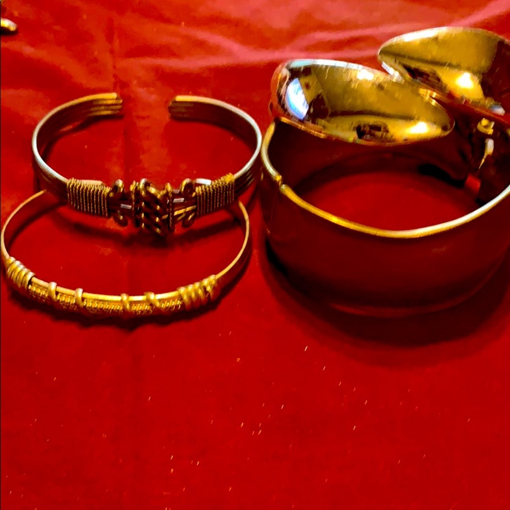 Silver tone bracelets